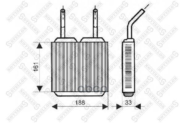 

10-35045-Sx Радиатор Печки Opel Kadett All 84-93 Stellox 1035045sx