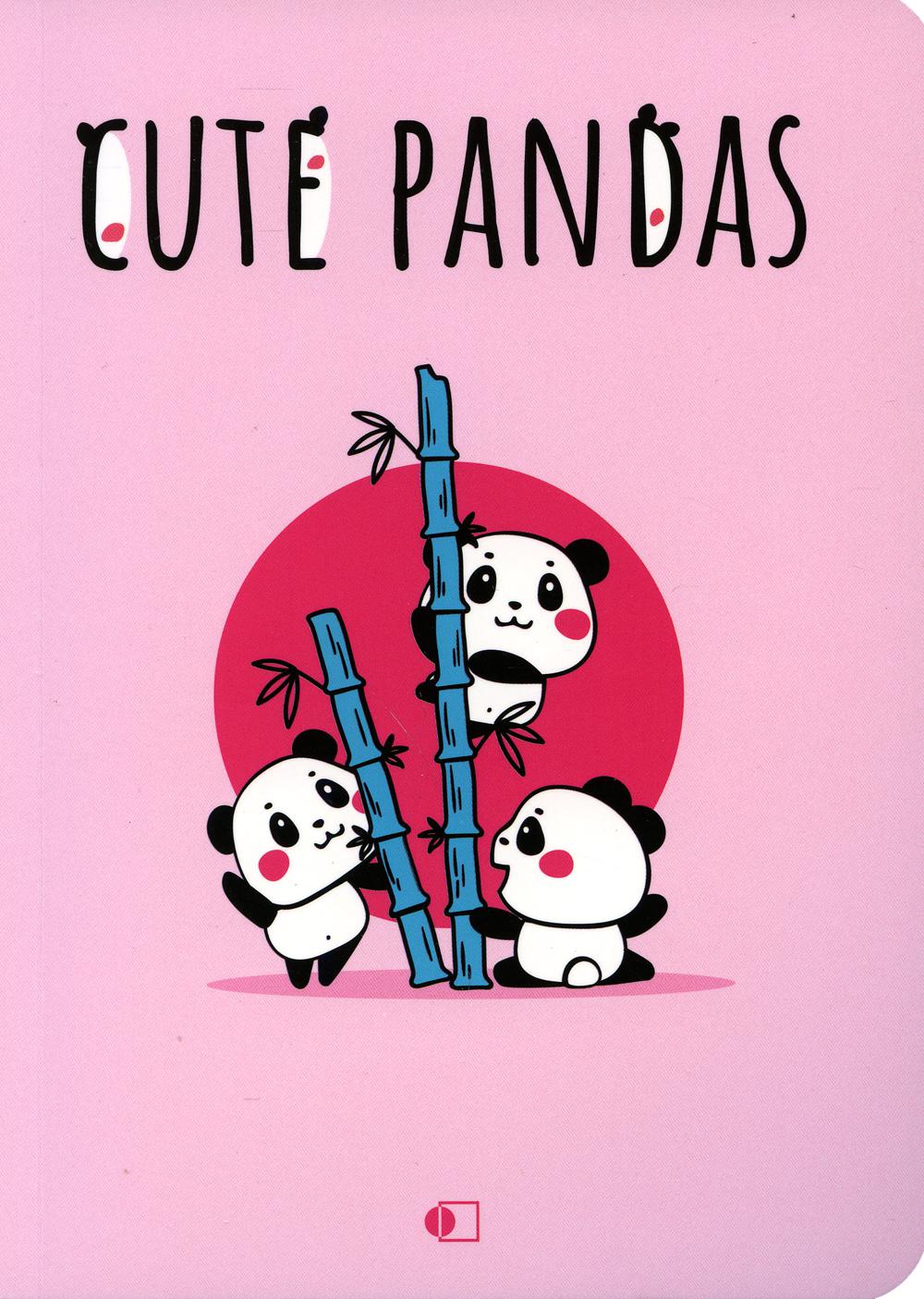 Блокнот АртПринт Прикольные панды на шариках / Cute pandas two В6 128 стр.