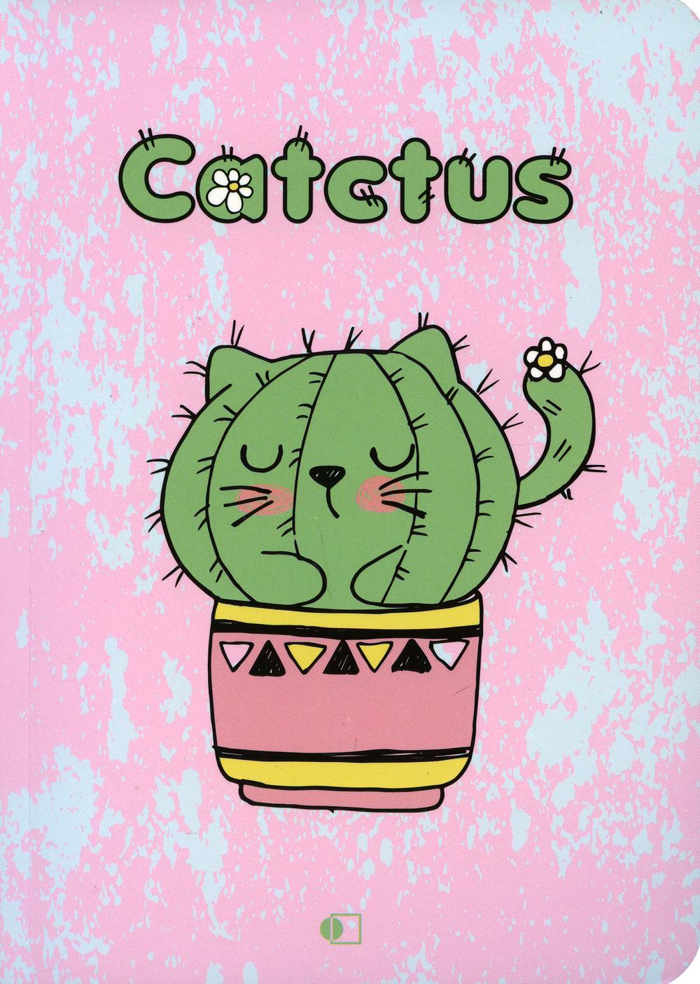 

Блокнот Кактус Кот приветливый / Catctus, two (В6, 128 стр., блок желтый)