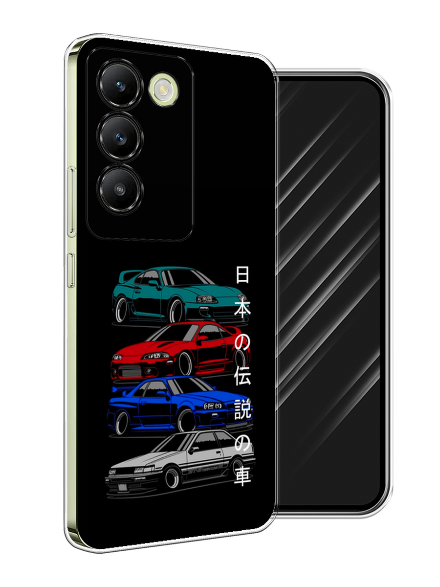 

Чехол Awog на Vivo V30 Lite 4G/Y100 4G/T3 5G/V30 SE 5G "JDM Legend cars", Зеленый;красный;синий, 2610950-1