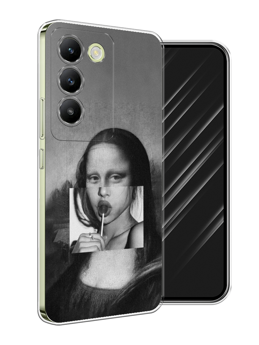 

Чехол Awog на Vivo V30 Lite 4G/Y100 4G/T3 5G/V30 SE 5G "Mona Lisa sucking lollipop", Серый, 2610950-1