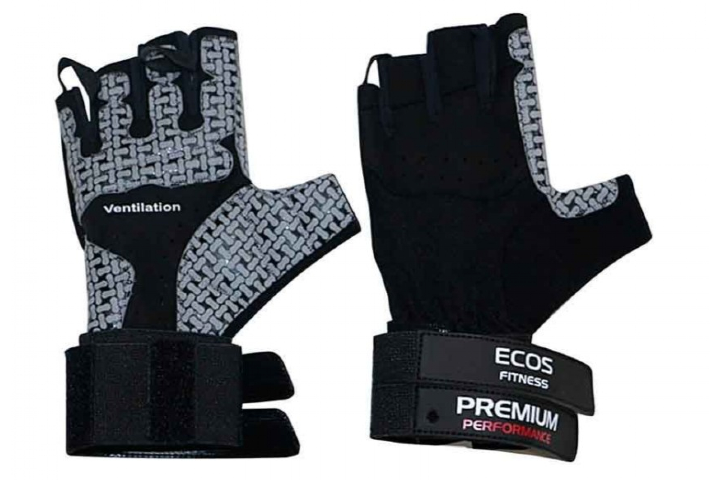 Перчатки атлетические Ecos SB-16-1058, черный/серый, L
