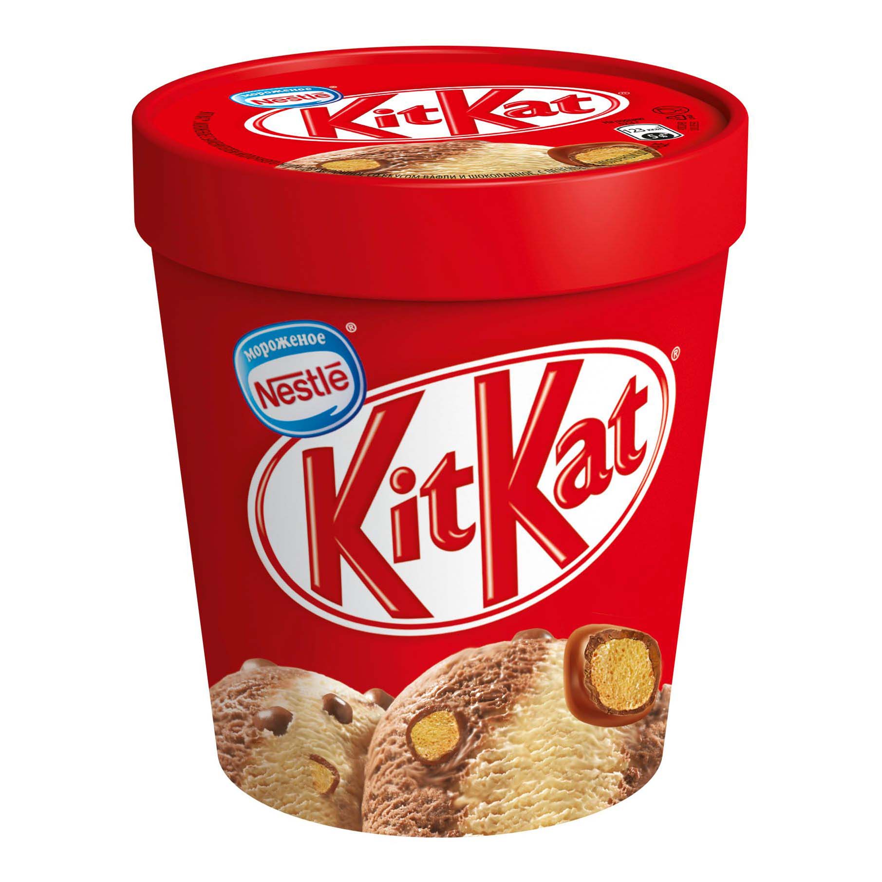 

Мороженое сливочное KitKat с вафельными шариками 278 г