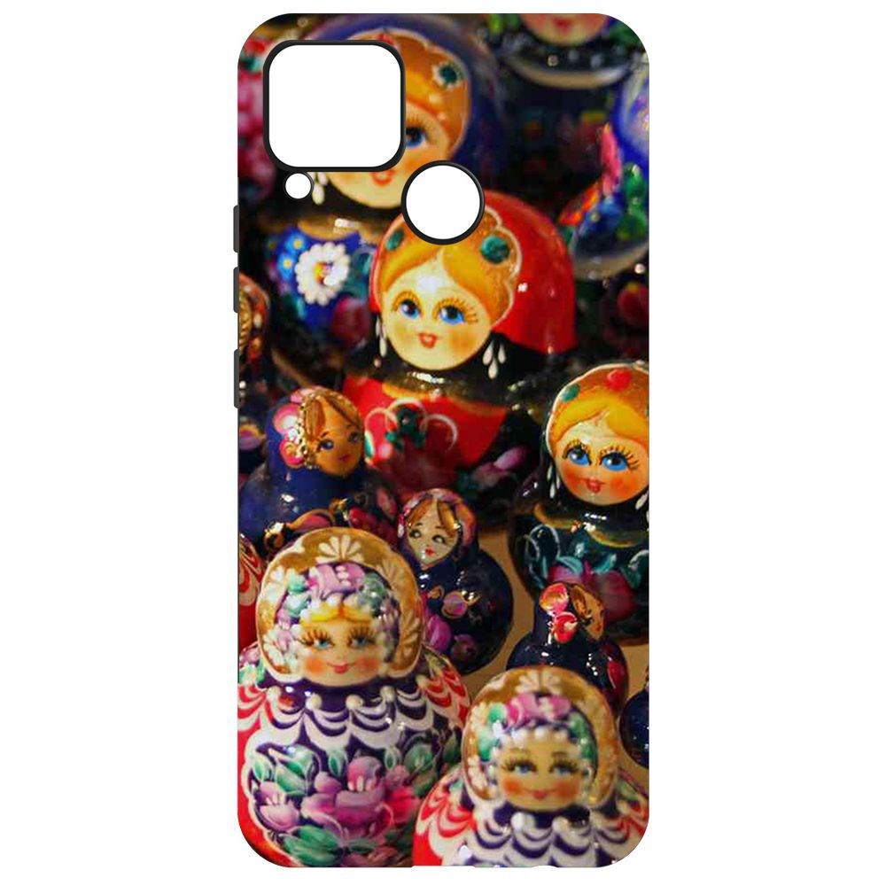 

Чехол-накладка Krutoff Soft Case Матрешка для Realme C15, Черный