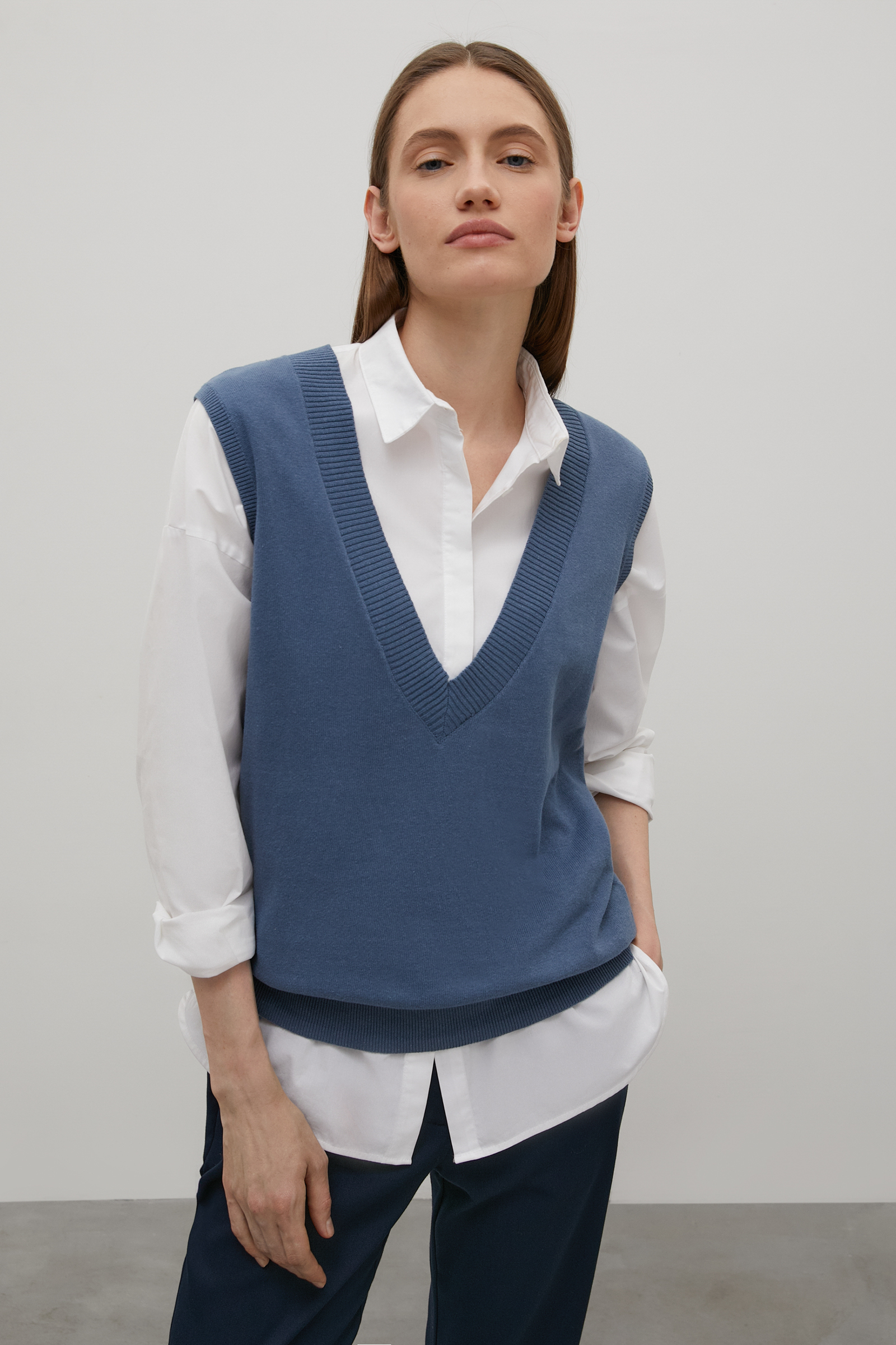 

Жилет женский Finn Flare FAC12139 серый XS, FAC12139