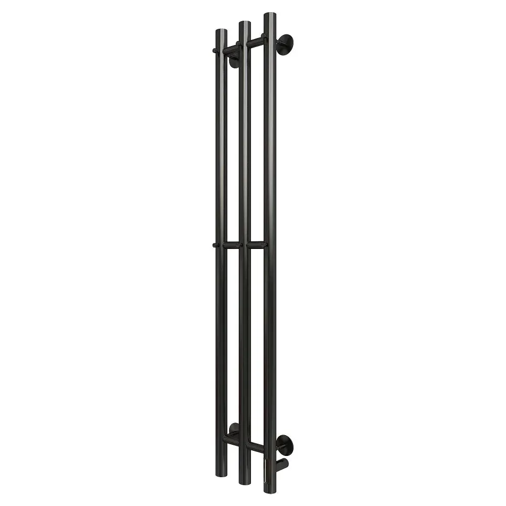 

Полотенцесушитель электрический GROIS TRIO GR-138 190х1200 П3 RAL 9005 R черный матовый, TRIO GR-138