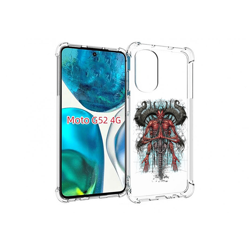 

Чехол MyPads дьявол для Motorola Moto G82 / Moto G52, Прозрачный, Tocco