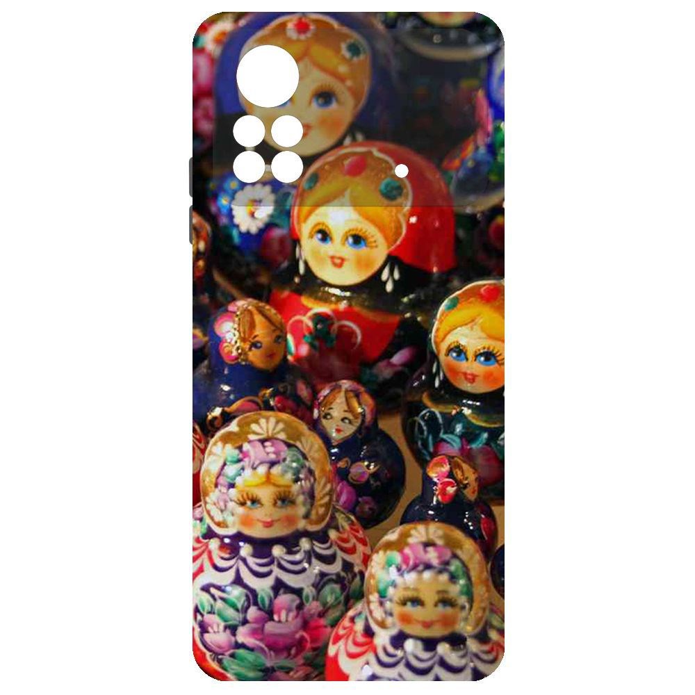 Чехол-накладка Krutoff Soft Case Матрешка для Poco X4 Pro 5G