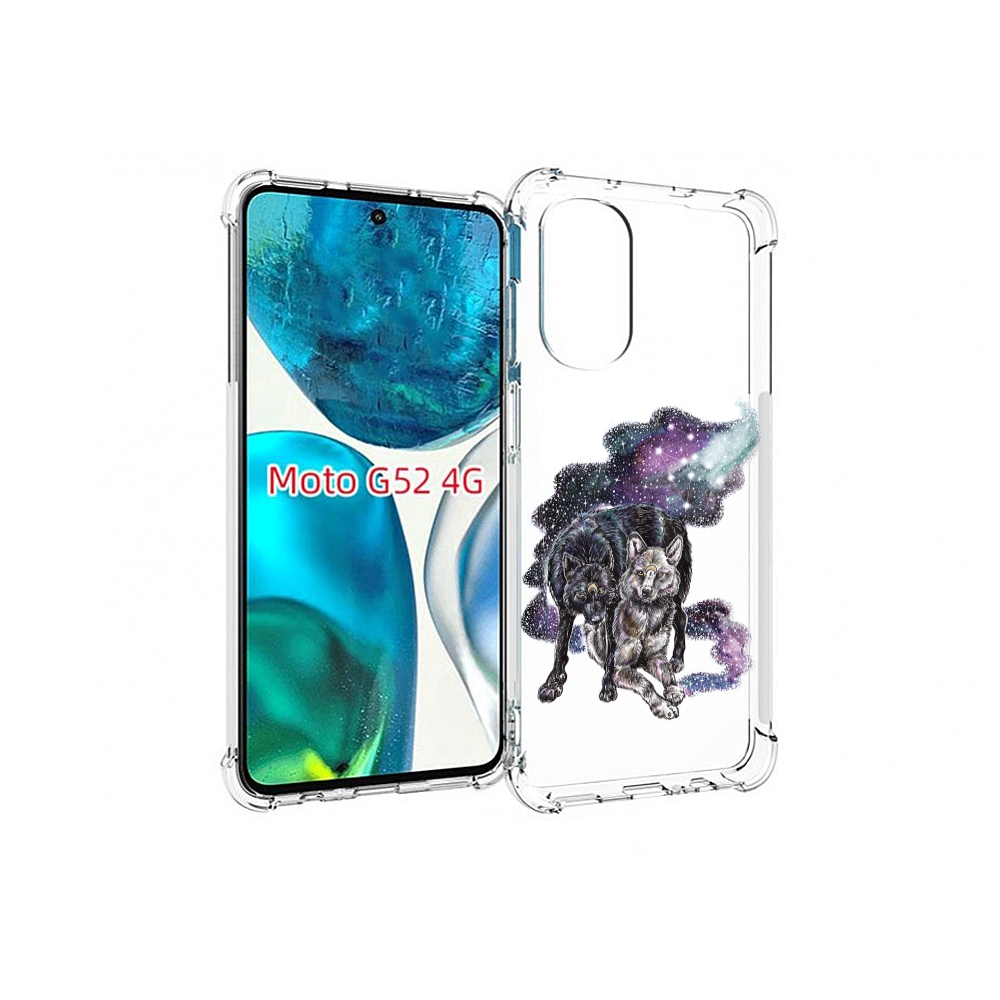 

Чехол MyPads звездные волки для Motorola Moto G82 / Moto G52, Прозрачный, Tocco