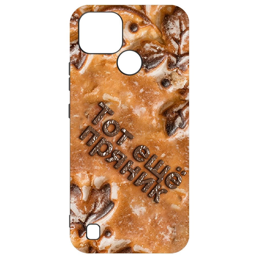 

Чехол-накладка Krutoff Soft Case Пряник для Realme C21, Черный