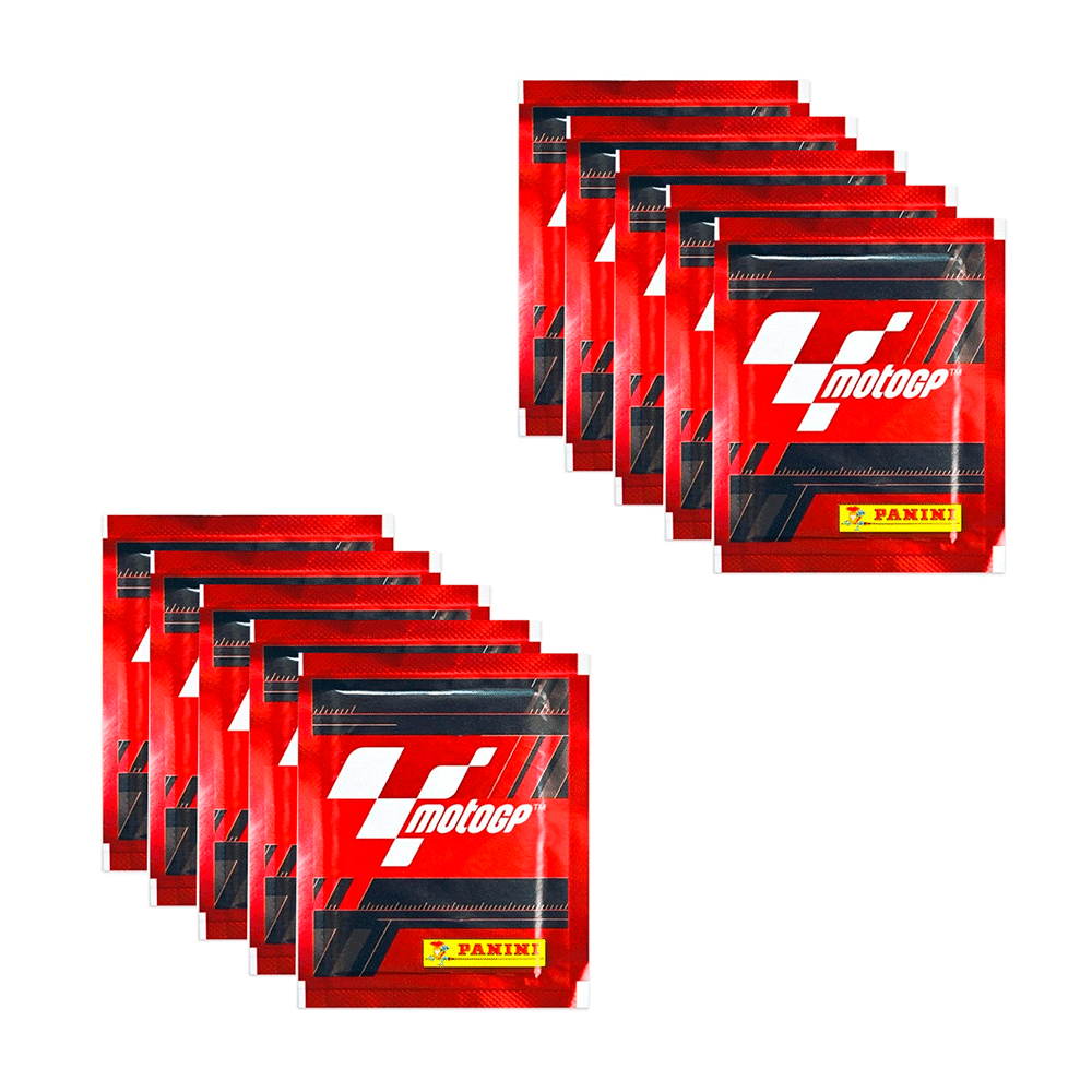 

Наклейки Panini MOTO GP 2023, 10 пакетиков, 50 наклеек, 10 пакетиков (50 наклеек)