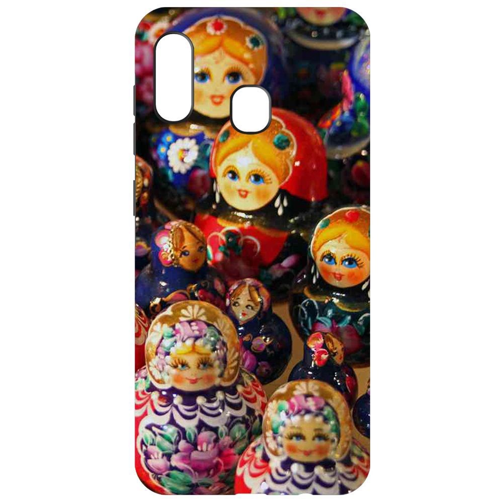

Чехол-накладка Krutoff Soft Case Матрешка для Samsung Galaxy A01 Core (A013), Черный
