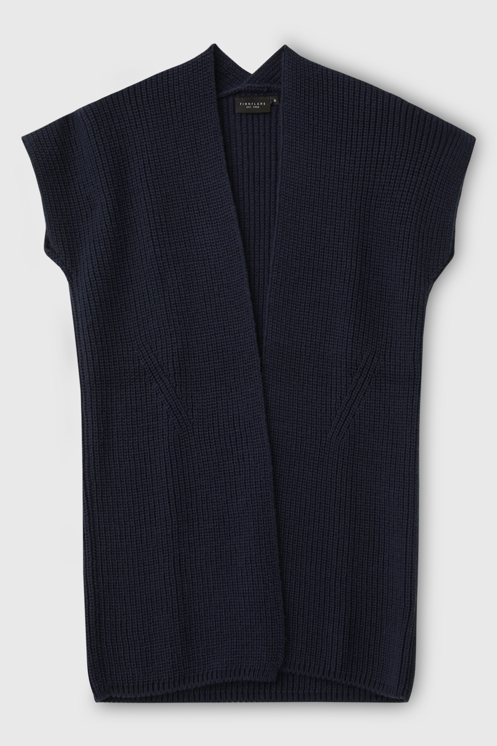 

Жилет женский Finn Flare FAC11104B синий 4XL, FAC11104B