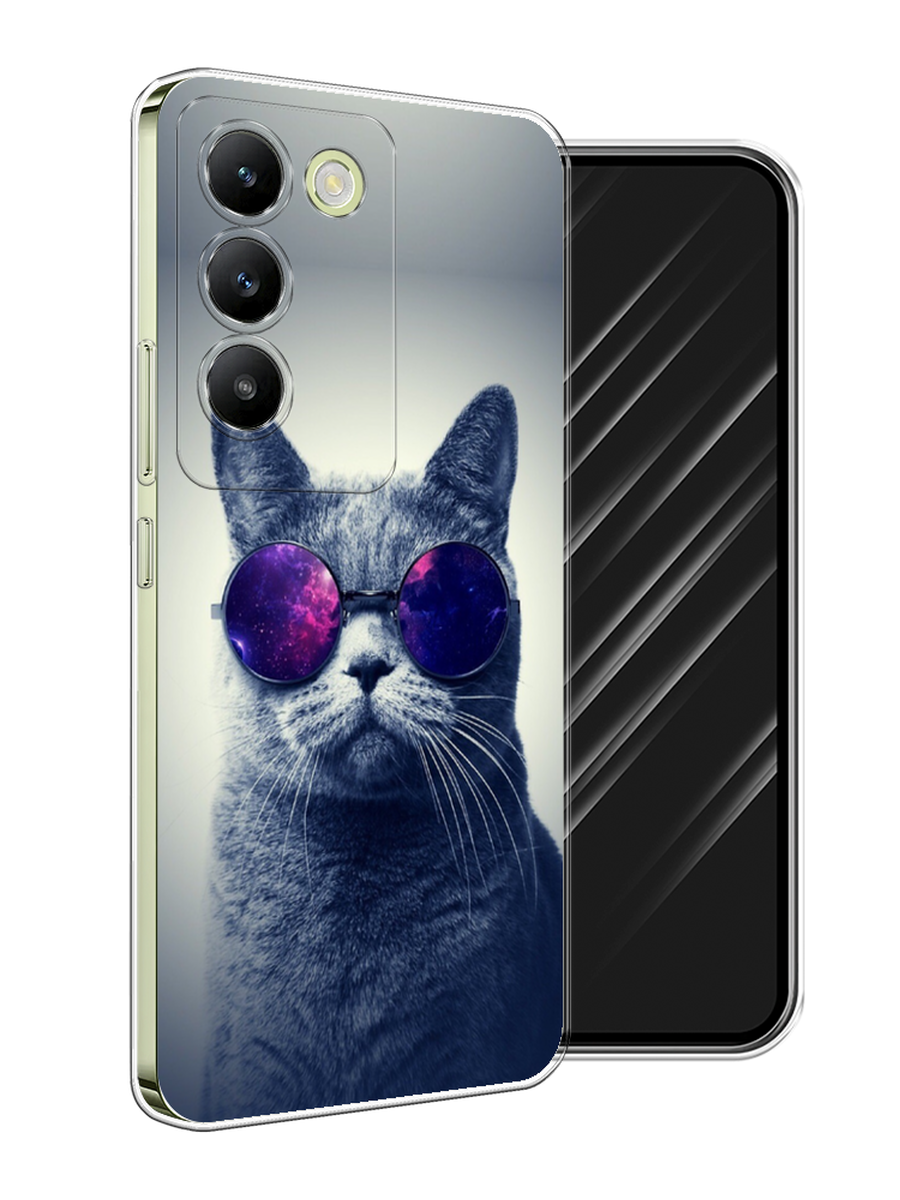 

Чехол Awog на Vivo V30 Lite 4G/Y100 4G/T3 5G/V30 SE 5G "Космический кот", Бордовый, 2610950-1