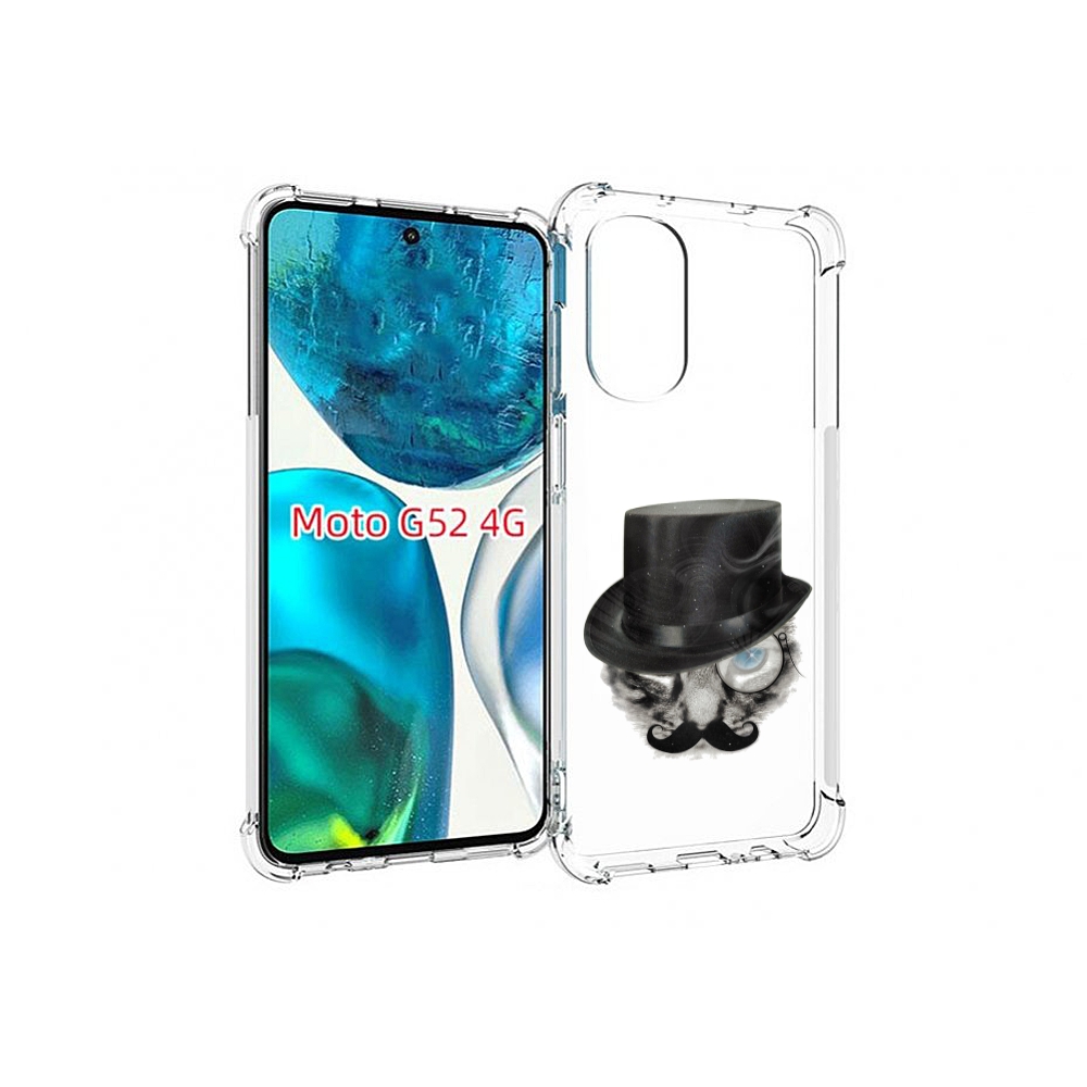 Чехол MyPads интелегентный кот для Motorola Moto G82 / Moto G52