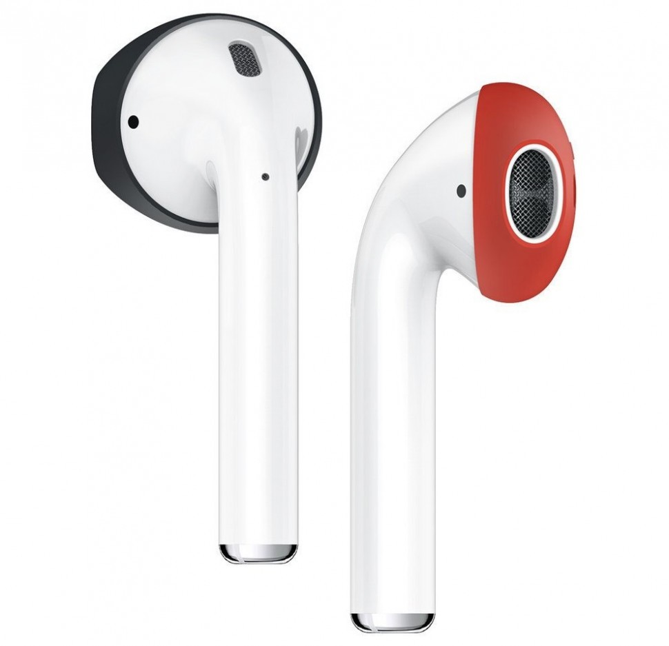 

Накладка Elago для Airpods Secure Fit Black/Red, Черный;красный, Амбушюры Elago AirPods Secure Fit Cover