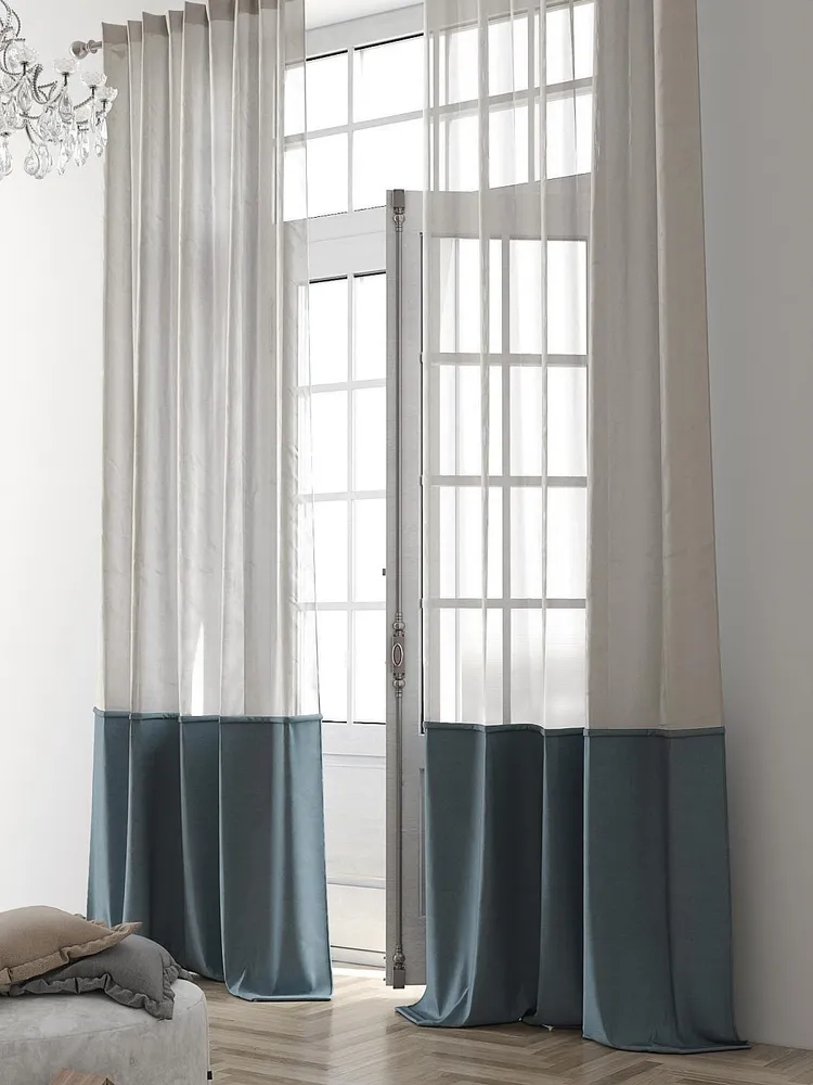 

Тюль Miazzo 500х250 см Бело-зеленая, в гостиную, детскую, спальню Турция