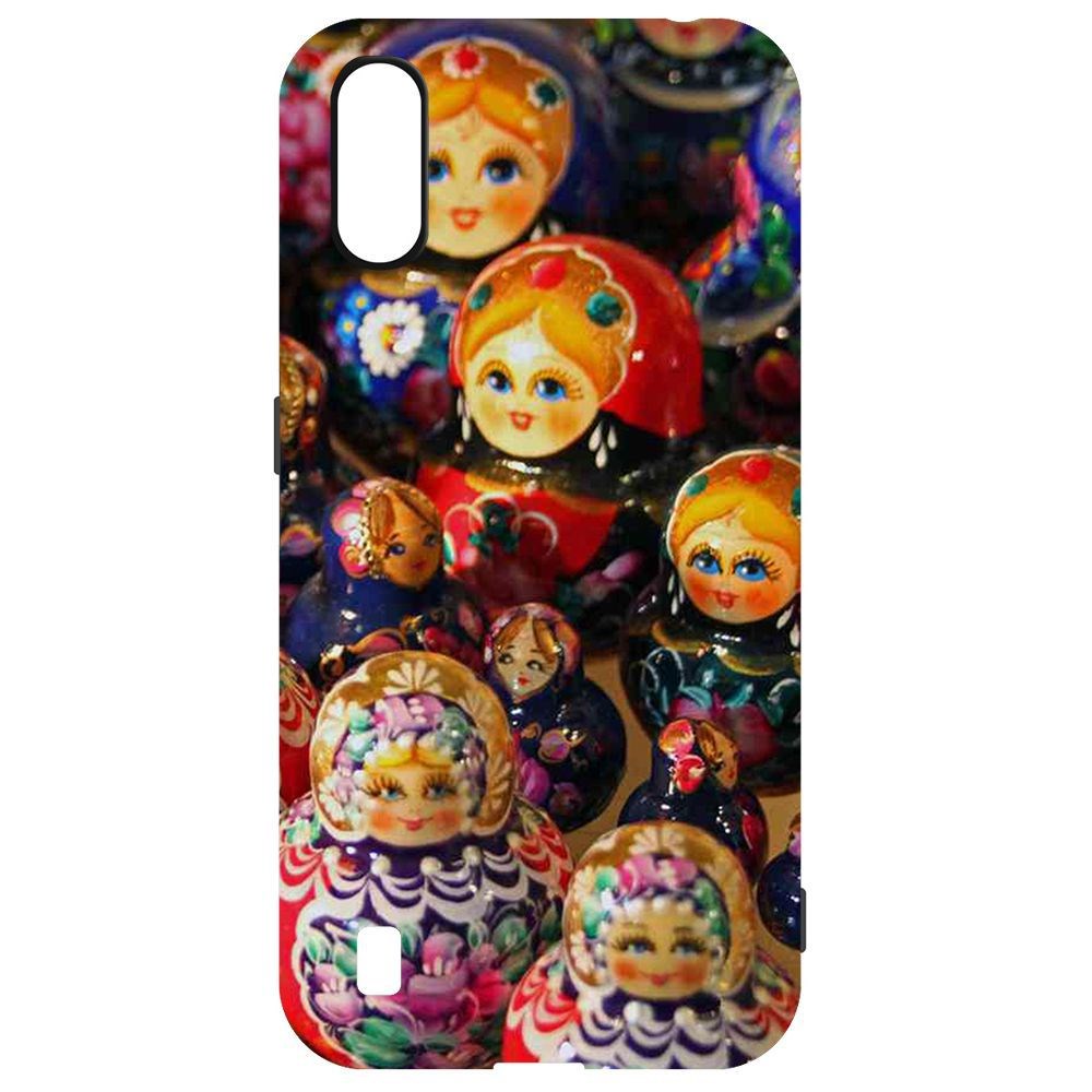 

Чехол-накладка Krutoff Soft Case Матрешка для Samsung Galaxy M01 (M015), Черный