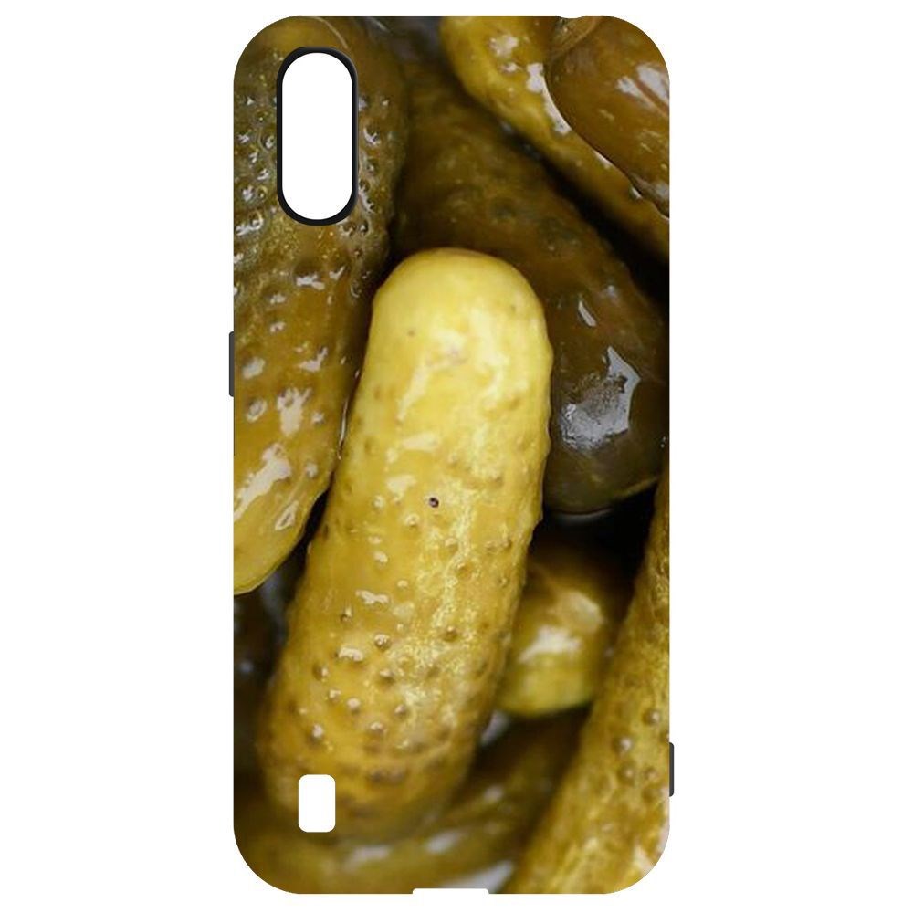 

Чехол-накладка Krutoff Soft Case Огурчики для Samsung Galaxy M01 (M015), Черный
