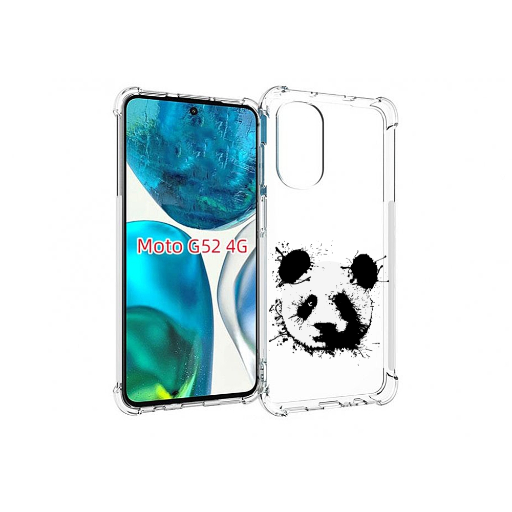 

Чехол MyPads клякса-панда для Motorola Moto G82 / Moto G52, Прозрачный, Tocco