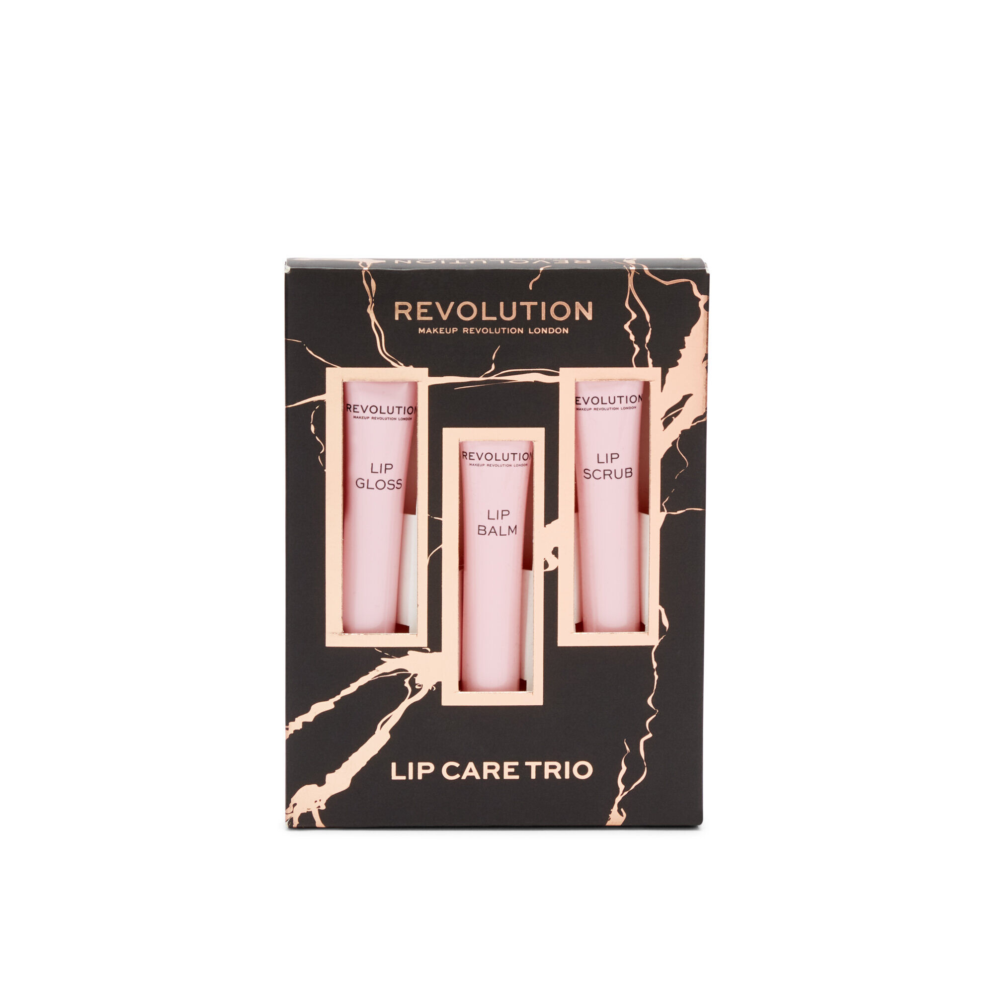 фото Набор для макияжа губ revolution makeup бальзам, скраб и блеск lip care trio makeup revolution