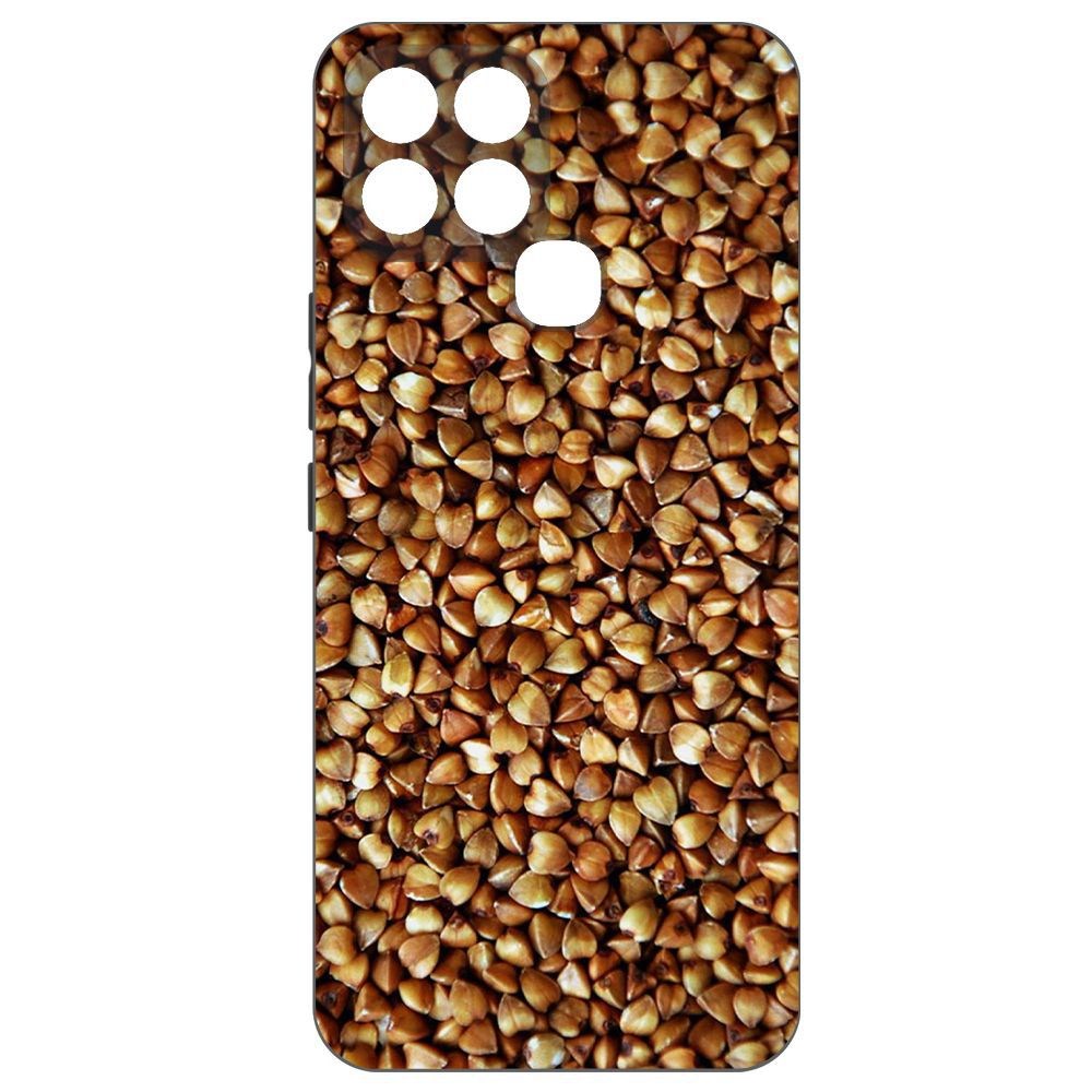 

Чехол-накладка Krutoff Soft Case Гречка для Infinix Smart 6, Черный