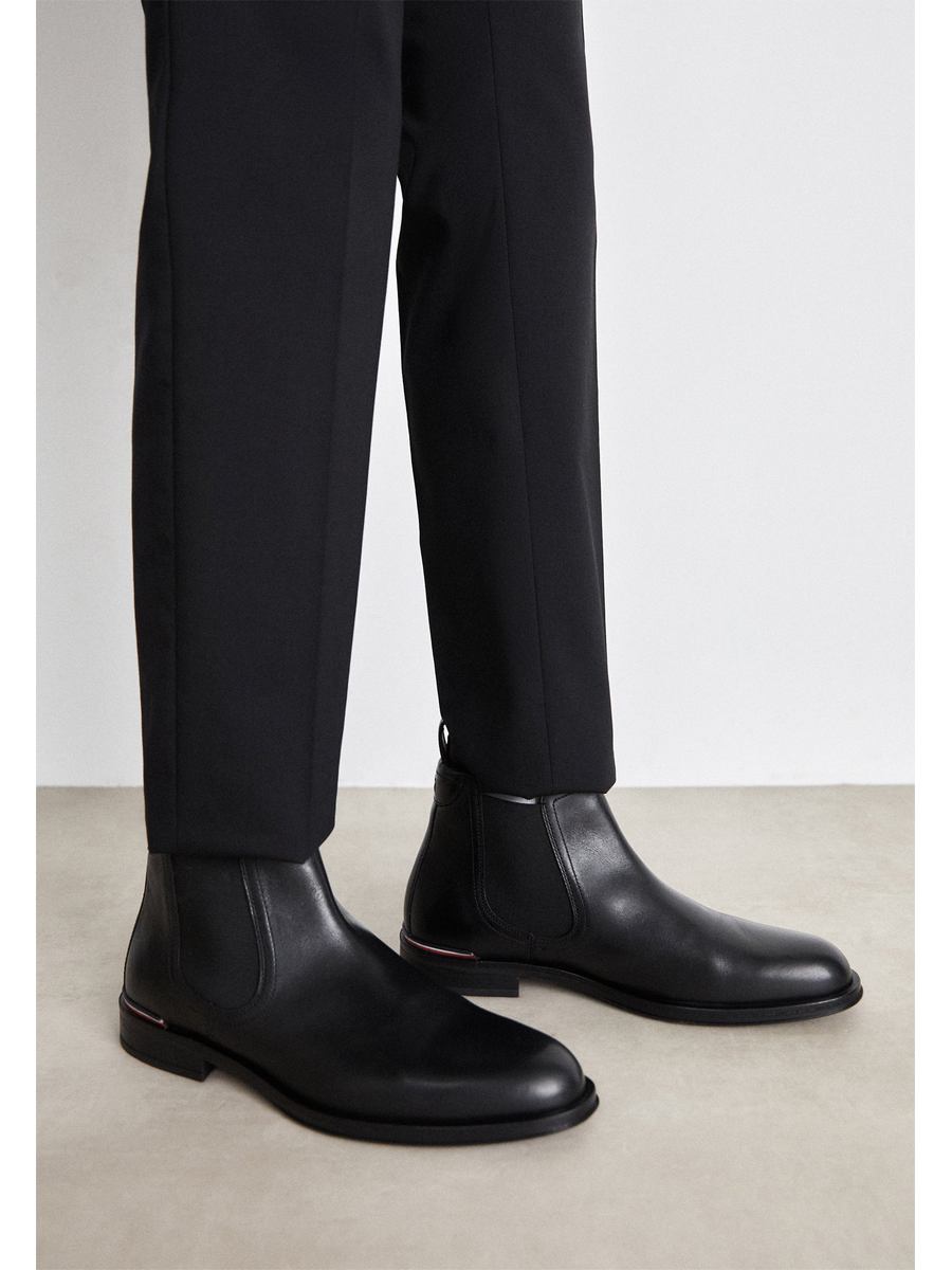 

Ботинки мужские Tommy Hilfiger TO112K050 черные 40 EU, Черный, TO112K050