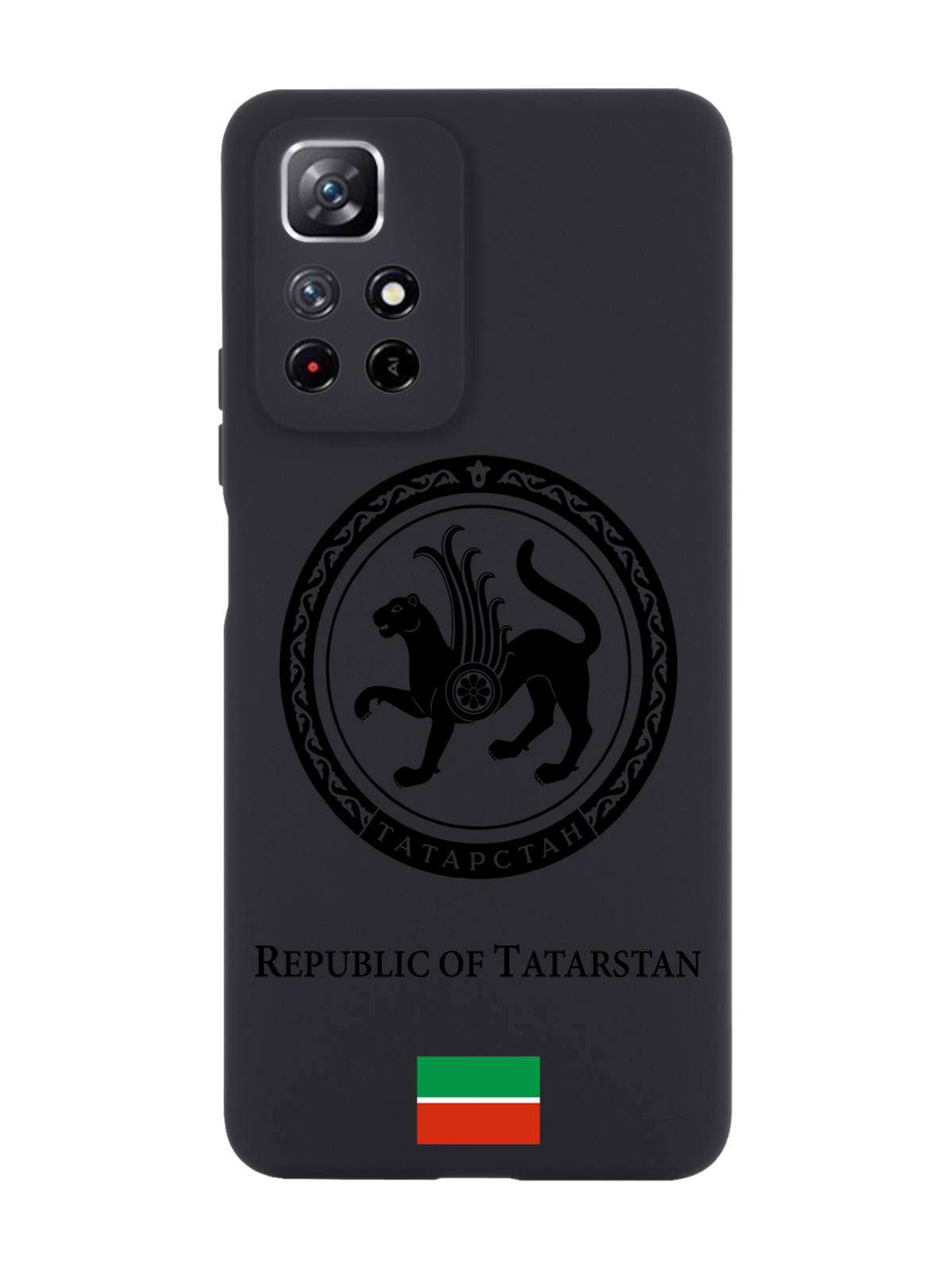 

Чехол SignumCase для Xiaomi Redmi Note 11 Черный лаковый Герб Татарстана черный