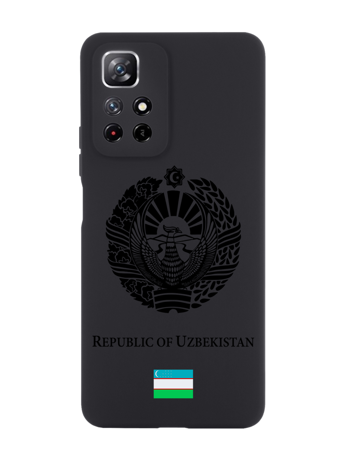 

Чехол SignumCase для Xiaomi Redmi Note 11 Черный лаковый Герб Узбекистана черный