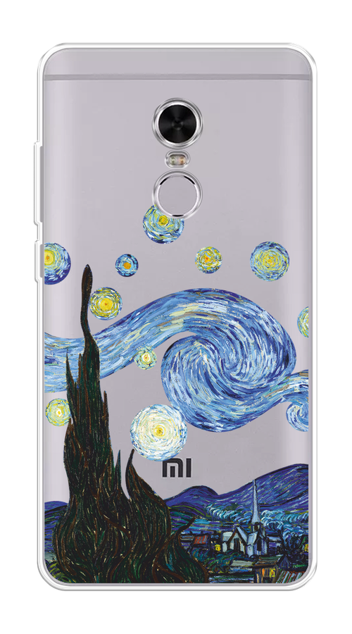 

Чехол на Xiaomi Redmi Note 4 "Ночь Ван Гога", Голубой;синий;черный, 31850-1
