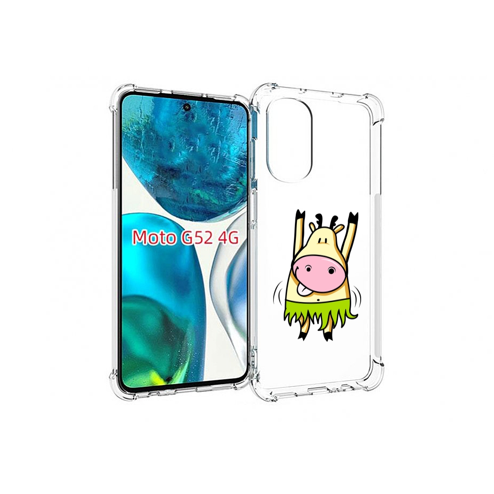

Чехол MyPads Веселая корова для Motorola Moto G82 / Moto G52, Прозрачный, Tocco
