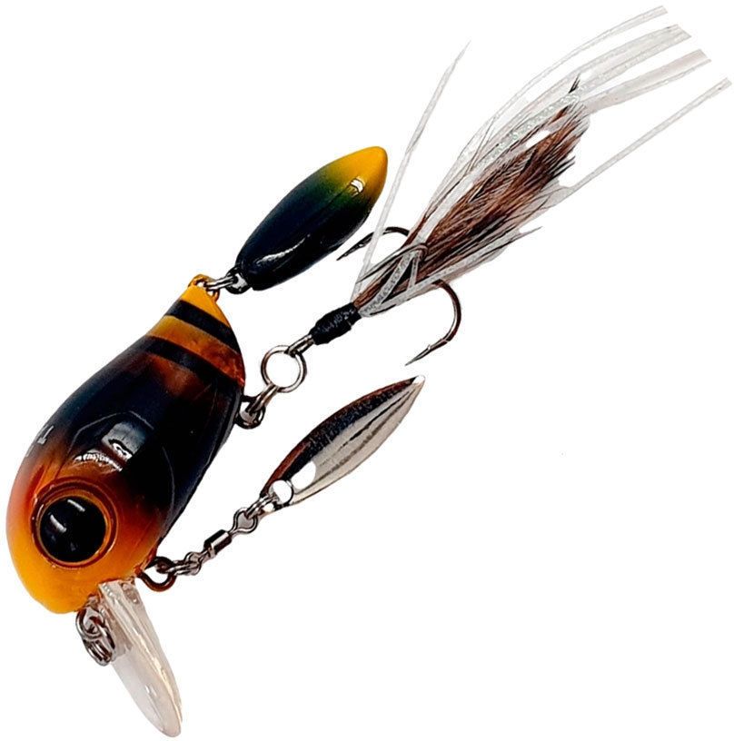 

Воблер Jackall MICRO TAPPY # Dokunashi Suzumebachi, Коричневый;черный;желтый, MICRO TAPPY