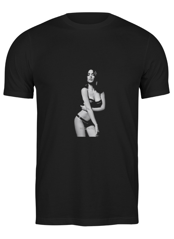 

Футболка мужская Printio Megan fox черная XL, Черный, Megan fox