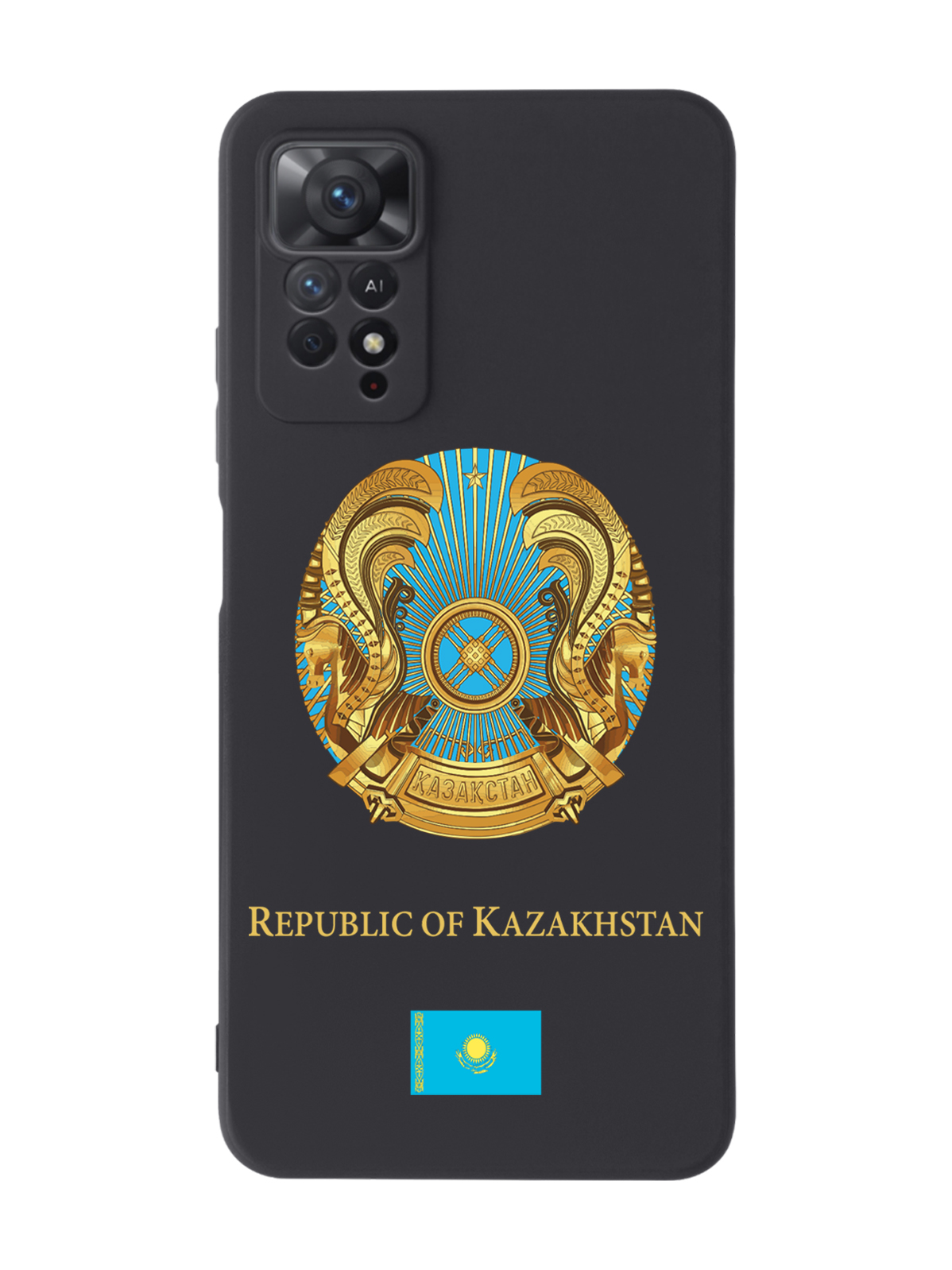 

Чехол SignumCase для Xiaomi Redmi Note 11 Pro 5G Герб Казахстана черный