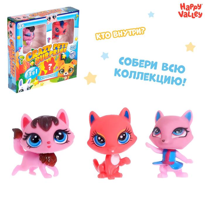 

Игрушка-сюрприз 3в1 Crazy pets, МИКС