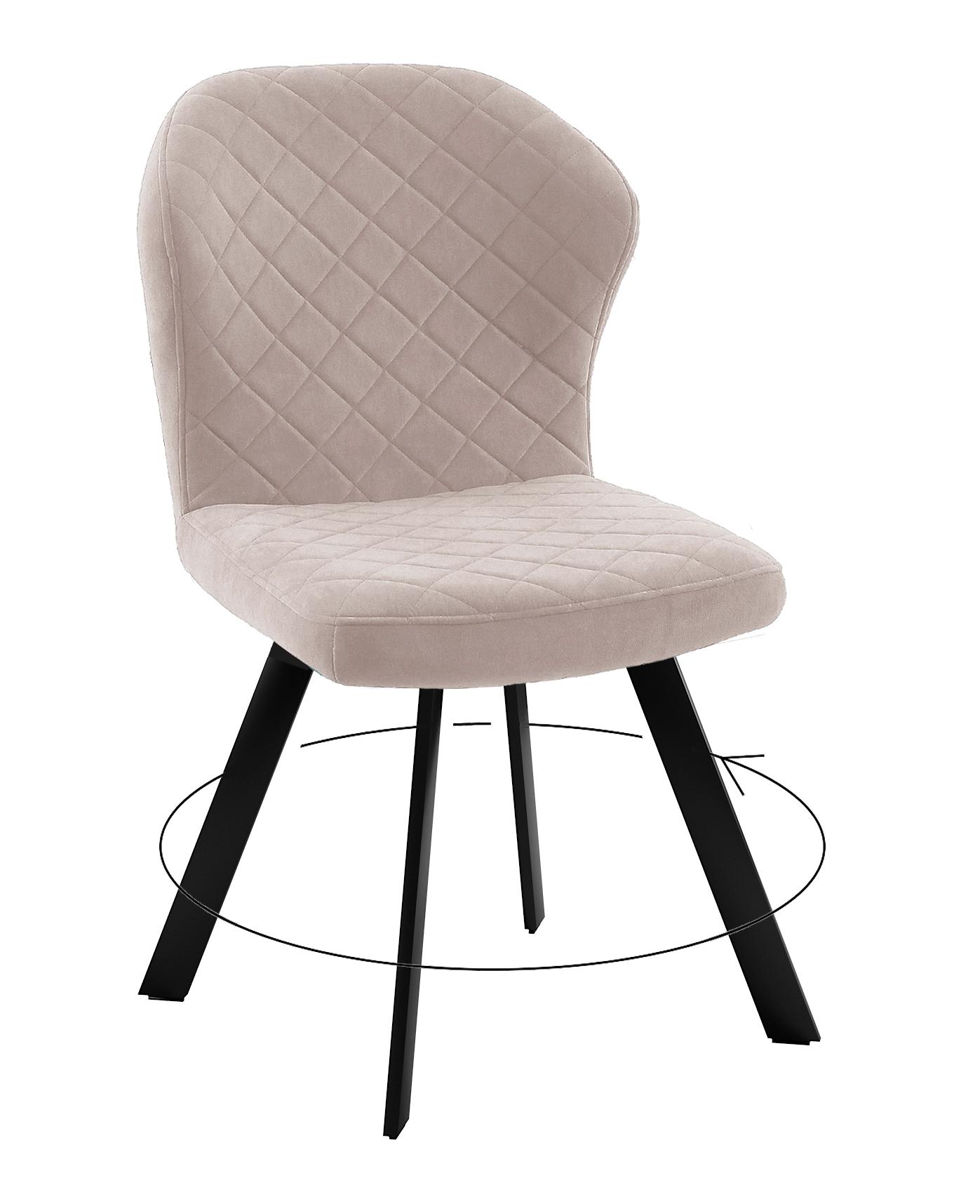 

Стул DIKLINE DikLine 339 поворотный B03 BEIGE, 48x48x88 см, велюр, 2 шт., 339 поворотный B03