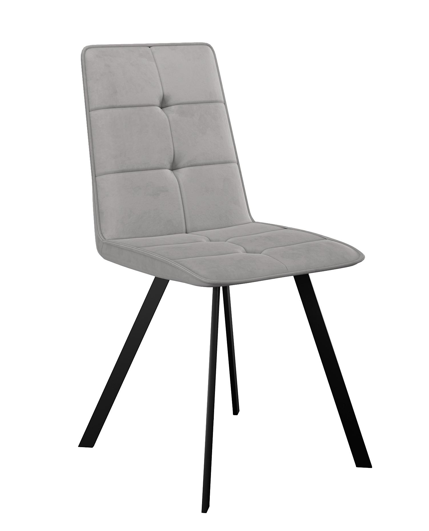 Стул DikLine 280 B22 GREY, 45x45x91 см, велюр, 2 шт.