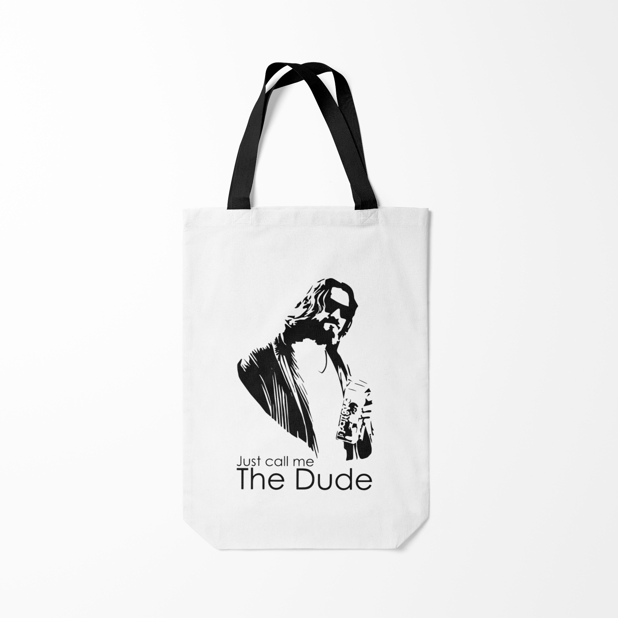 

Сумка шoппер унисекс Burnettie Just call me the Dude, белый; черный, Just call me the Dude