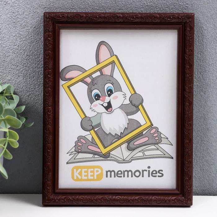 Keep memories Фоторамка пластик L-2 15х21 см орех пластиковый экран