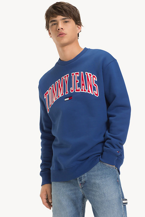 фото Толстовка мужская tommy jeans dm0dm05945 синяя l