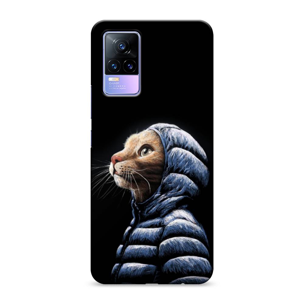 

Пластиковый чехол "Кот в капюшоне" на Vivo V21e 4G, 264520-1