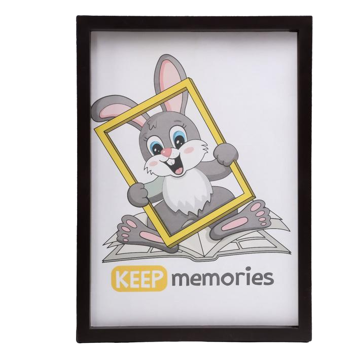 

Фоторамка пластик Keep memories L-3 21х30 см черный пластиковый экран