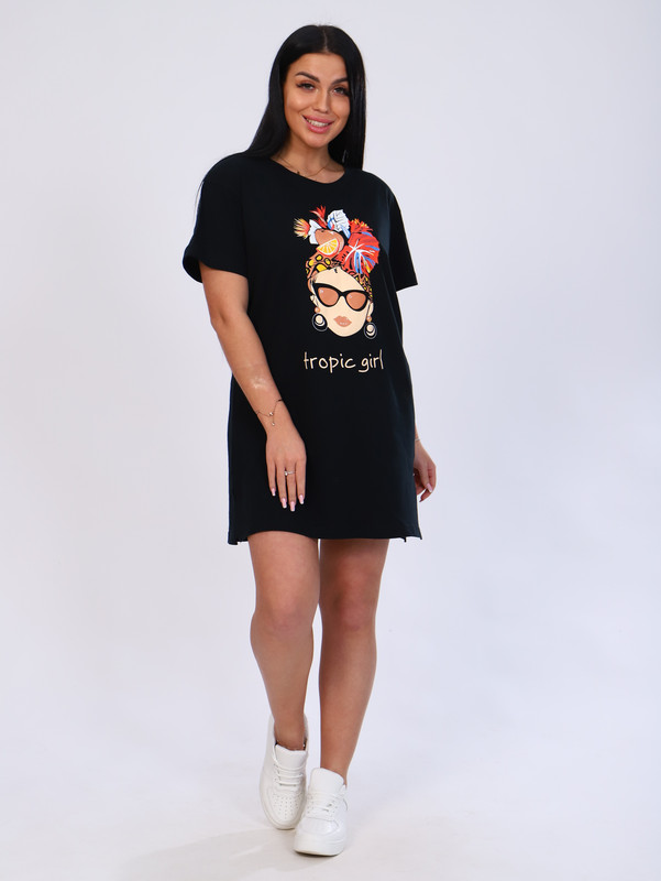 

Туника женская New Life jersey 222 черная 44 RU, 222