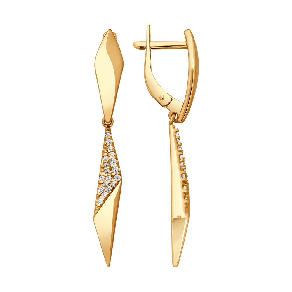

Серьги женские из серебра SOKOLOV 93020810, фианит, 93020810
