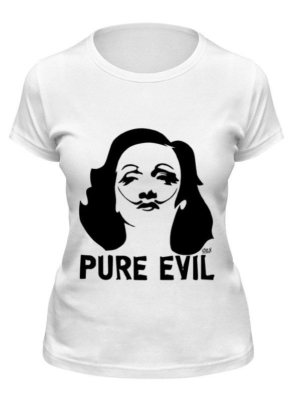 

Футболка женская Printio Pure evil белая M, Белый, Pure evil
