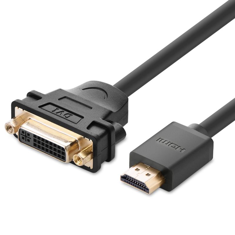 Кабель uGreen HDMI - DVI вилка-розетка 0.22м (20136_)