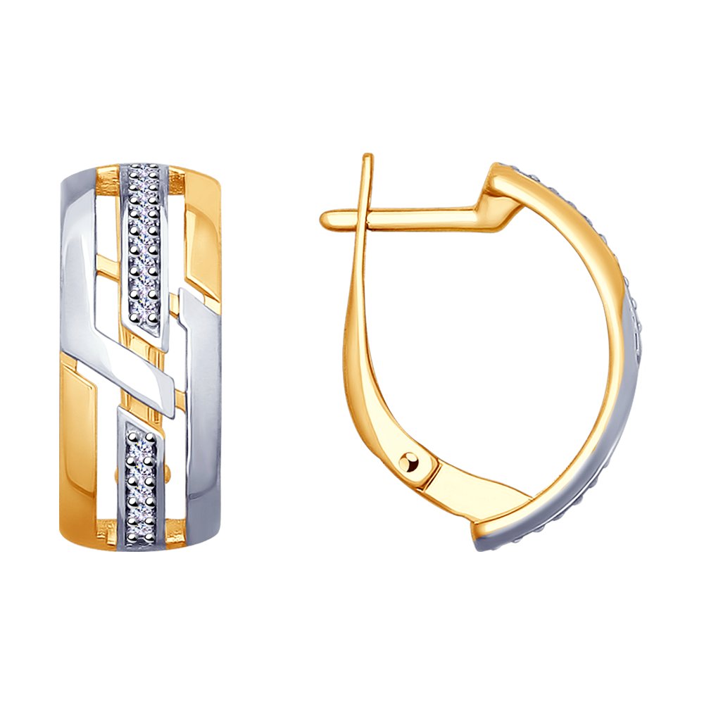 

Серьги женские из серебра SOKOLOV 93020870, фианит, 93020870