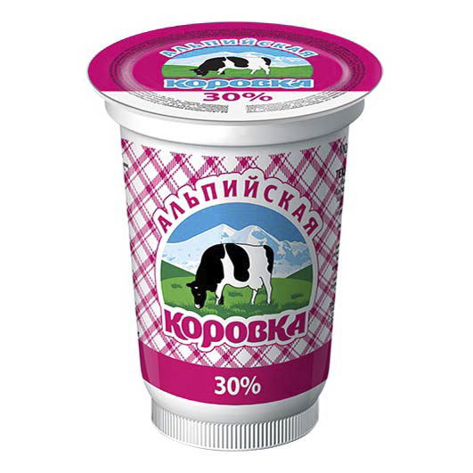 

Сметанный продукт Альпийская Коровка 30 % 400 г