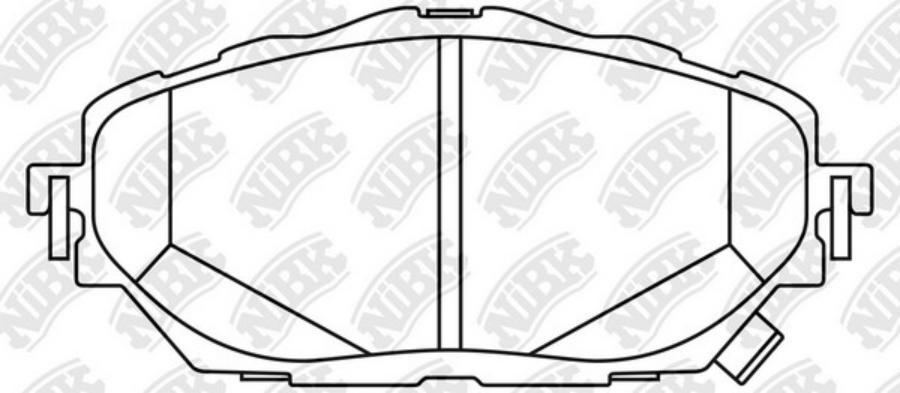 

Комплект тормозных колодок NiBK pn1858