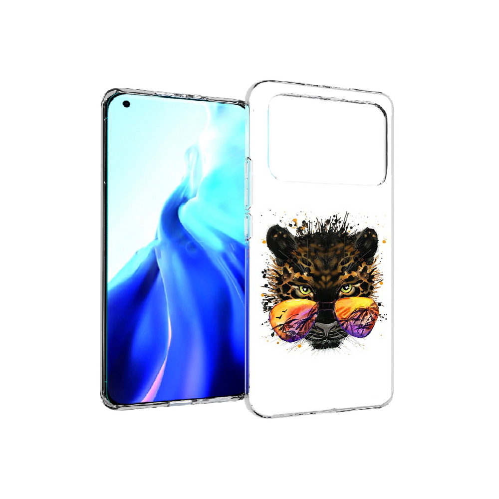 

Чехол MyPads Tocco для Xiaomi Mi 11 Ultra тропический леопард (PT160500.261.649), Прозрачный, Tocco